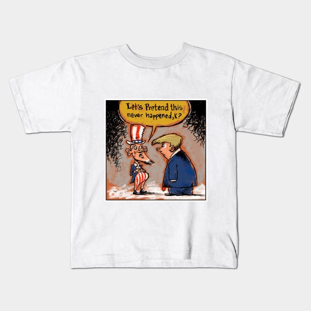 Trump's America Kids T-Shirt by GuyParsons